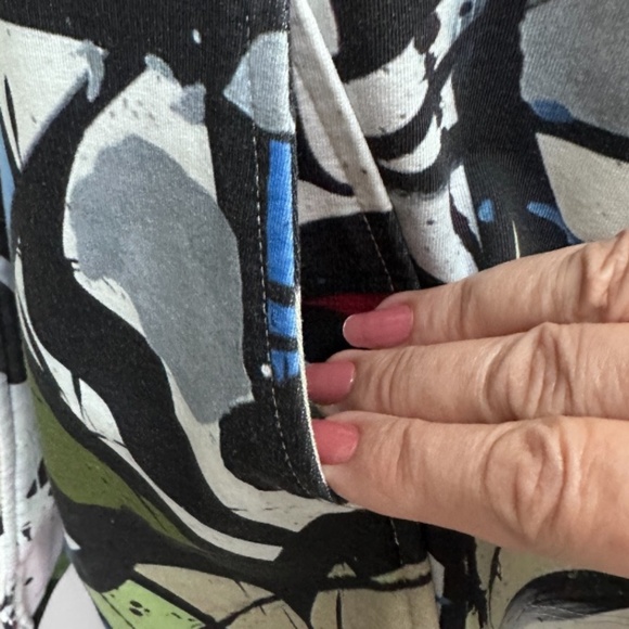 Simply Art by Dolcezza Single-Breasted Multicolor A-Line Women's L Jacket - Picture 10 of 10